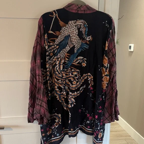 Pink Plaid Button-Up Shirt - Picture 5 of 7